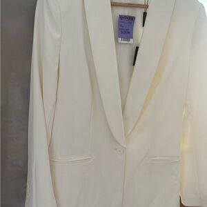 Tahari sky white Blazer new with tags